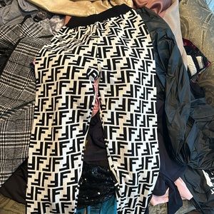 Fancy Black and White leggings